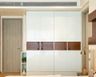 Walnut-Wooden Wardrobe - Livspace
