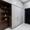 Grey Swing Wardrobe Design - Livspace