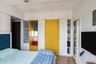 White And Yellow Bedroom Wardrobe - Livspace