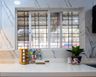 White Sliding Window Design - Livspace