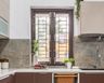 Dark Brown Metallic Swing Window Design - Livspace