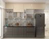Grey and Beige Parallel Kitchen Design