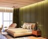 Wall Paint Design For Bedrooms With Olive Green Colour - Livspace
