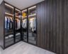 Walk-in Wardrobe Design With Glass Shutters