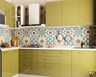 Moroccan Multicoloured Modern Kitchen Wall Tiles  - Livspace