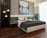 Brown Bedroom Flooring Design With Wood - Livspace