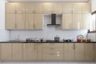 Parallel Kitchen Design with Cream Cabinets