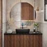 Grey And Wood Bathroom Design - Livspace