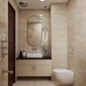 Bathroom With Beige Dado - Livspace