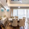 Light-Coloured Dining Hall Design - Livspace