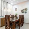5-Seater Dining Room Design With A Crockery Unit - Livspace