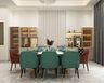 Farmhouse 8-Seater Dining Room - Livspace