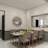 6-Seater Dining Room With Mirrors - Livspace