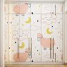 5-Door Swing Wardrobe With Doodle Prints - Livspace