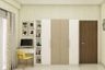 Study Room Design With Beige And White Wardrobe - Livspace