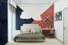 Tricolour Accent Wall For Kid's Room Design - Livspace