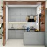Grey Kitchen Cabinet Design - Livspace