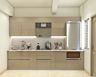 Beige Parallel Kitchen - Livspace