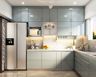 L-Shaped Modern Kitchen Design - Livspace