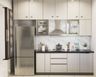 Frosty White Kitchen Design - Livspace