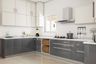 Grey And White Kitchen - Livspace