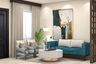 Living Room Design With A Floor Lamp - Livspace