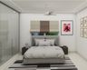 Compact Guest Bedroom With A Queen Bed - Livspace