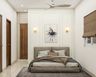 Light-Coloured Minimal Guest Room - Livspace