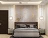 Modern Bedroom Design With An Exposed Wallpaper - Livspace