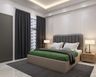Master Bedroom With Dark Shades - Livspace