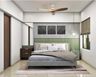 Bedroom Design With A Double Bed And Side Tables With Drawer Storage - Livspace