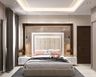 Beige And Brown Master Bedroom - Livspace
