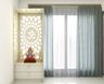 Pooja Unit With MDF Jali - Livspace