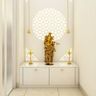 Compact White Pooja Room - Livspace