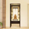 Pooja Room Design With Engraved Doors - Livspace