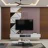 Modern White TV Cabinet Design - Livspace