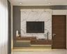 TV Unit With A White Marble Backdrop - Livspace