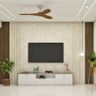 55-Inch White TV Unit - Livspace