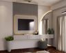 Backlit TV Cabinet Design - Livspace