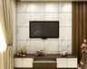 TV Unit With Tiled Accent Wall - Livspace