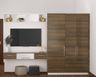 Wood And White TV Cabinet  - Livspace