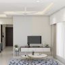 Wall-Mounted White TV Unit - Livspace