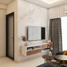 TV Unit With Wall-Mounted Storage - Livspace