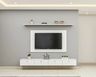 White TV Unit Design - Livspace