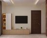 Neutral-Themed TV Unit Design - Livspace
