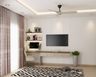 Beige TV Unit Design With Cabinet - Livspace
