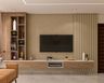 TV Unit With A Wooden Finish -  Livspace