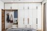 5-Door Wardrobe Design With Lofts - Livspace