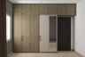 Wooden Swing Wardrobe For Bedrooms - Livspace