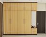 4-Door Swing Wardrobe With Base Drawers - Livspace